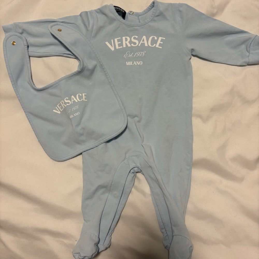 Versace Newborn onesie and bib